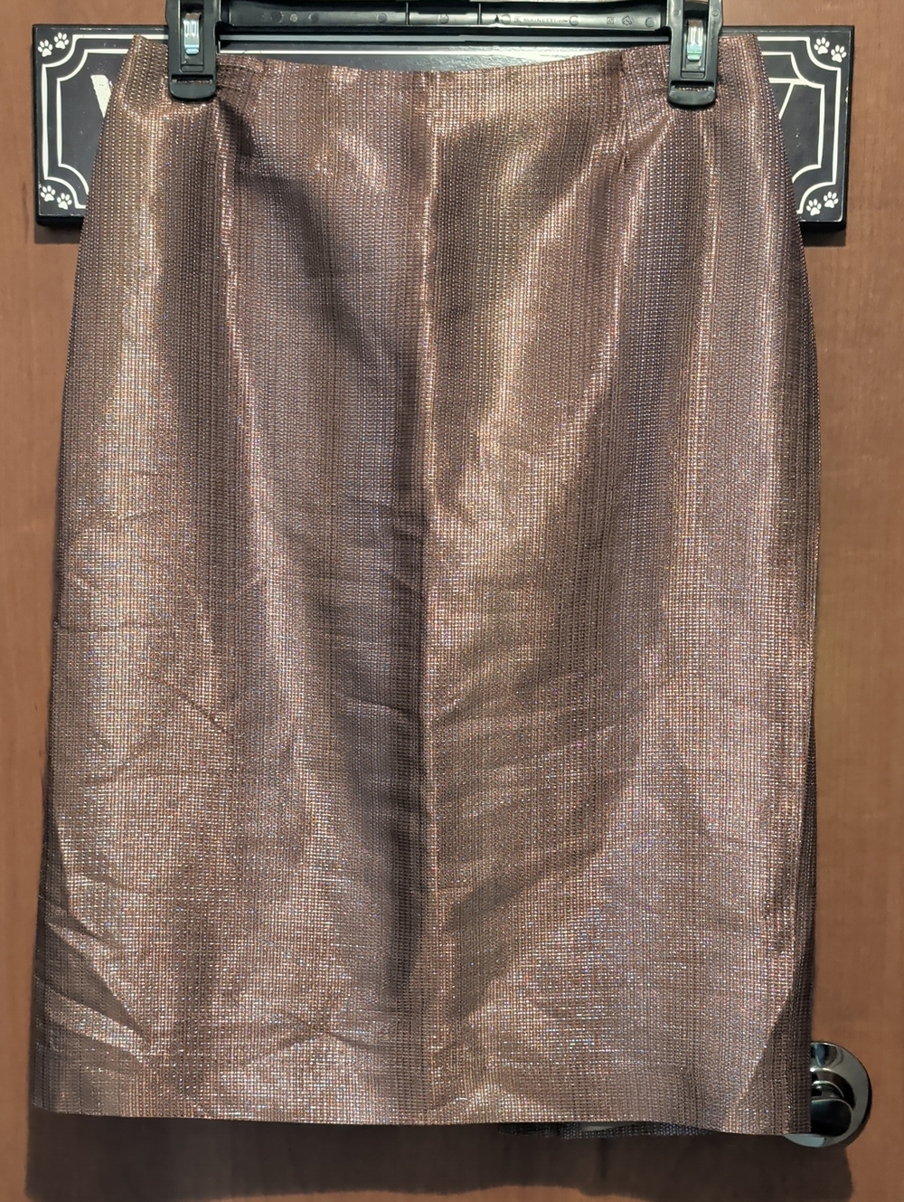 Alberto Makali Shimmery Bronze Midi Skirt